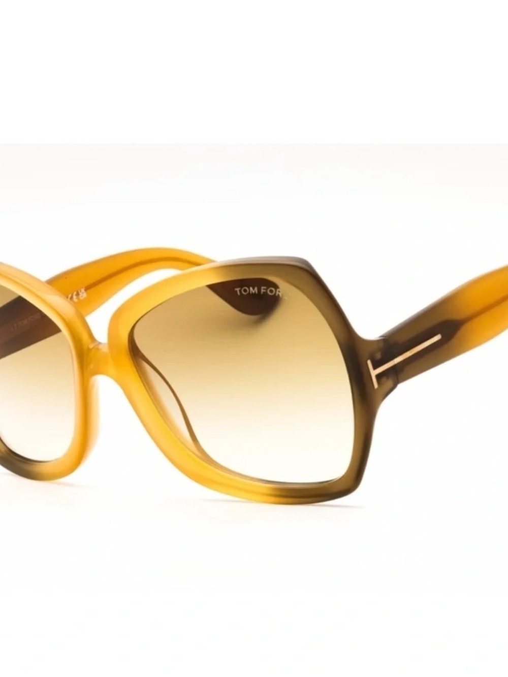 Tom Ford Light Havana/Brown Gradient 60-18-135 Sunglasses NWB $530 - Picture 2 of 8